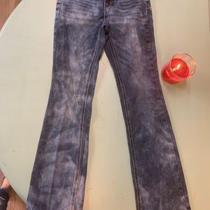Justice Girls denim high waist jegging, size 10.